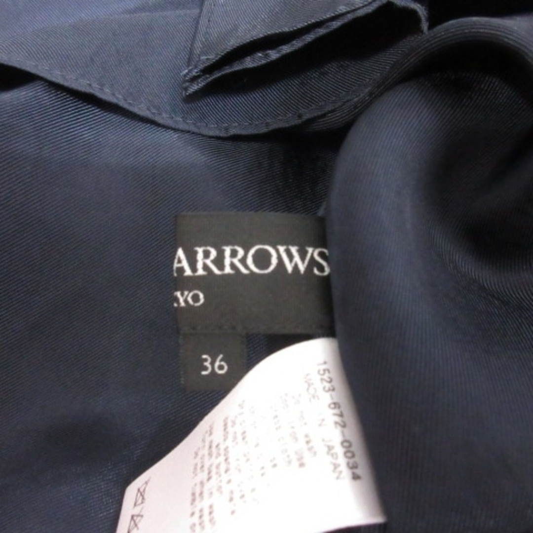 UNITED ARROWS(ユナイテッドアローズ)のユナイテッドアローズ   ワンピース ひざ丈 フレンチスリーブ  36 紺 レディースのワンピース(ひざ丈ワンピース)の商品写真