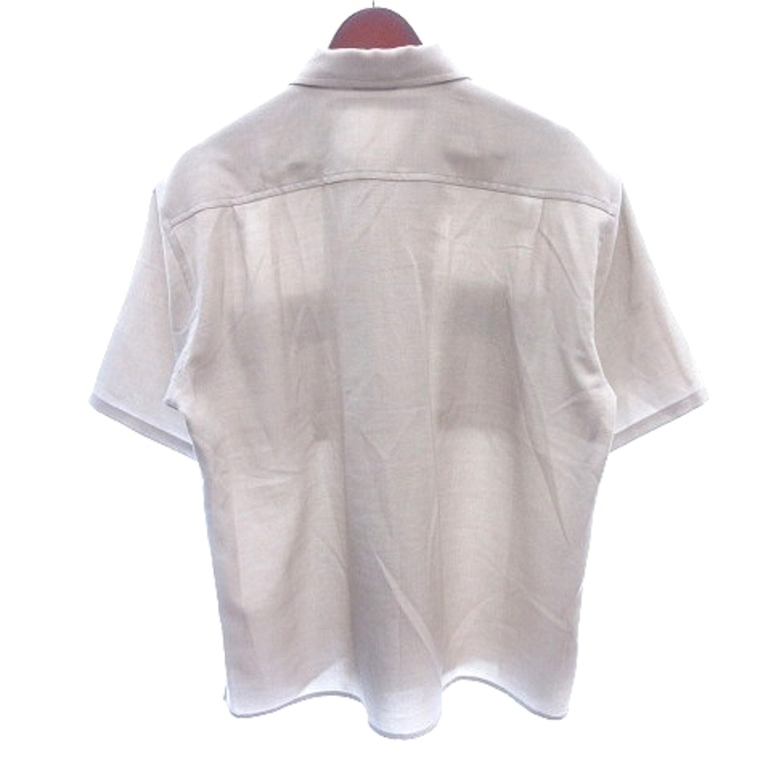 niko and...(ニコアンド)のニコアンド ステンカラーシャツ オープンカラー 半袖 M ベージュ /AU メンズのトップス(シャツ)の商品写真