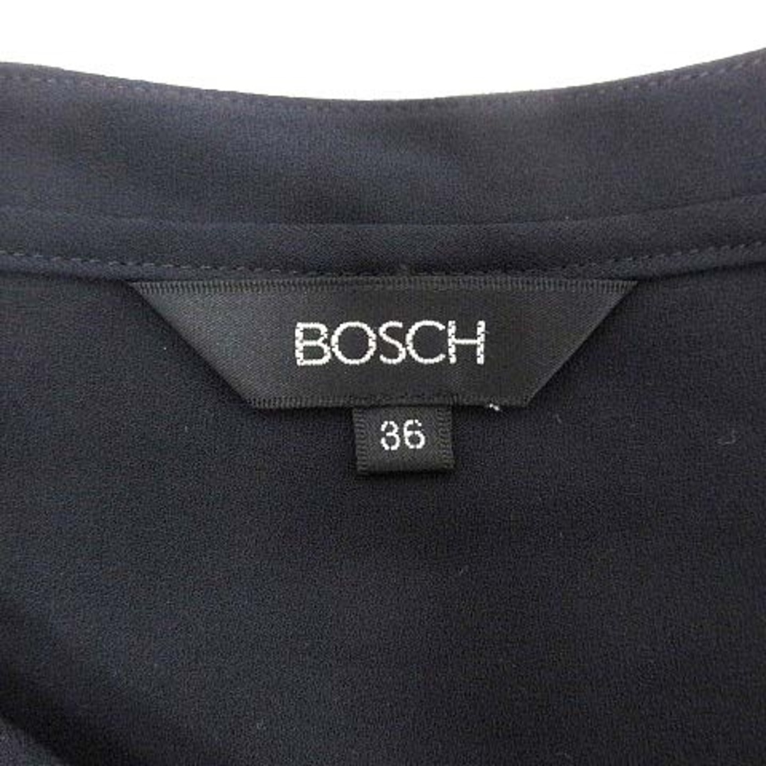 BOSCH(ボッシュ)のボッシュ BOSCH ブラウス Vネック 長袖 36 黒 ブラック ■MO レディースのトップス(シャツ/ブラウス(長袖/七分))の商品写真