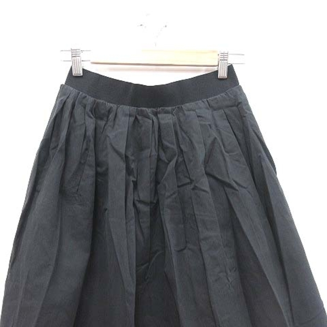 Ray BEAMS(レイビームス)のレイビームス フレアスカート ひざ丈 1 黒 ブラック ■MO レディースのスカート(ひざ丈スカート)の商品写真
