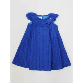 ファミリア(familiar)の□ファミリア/familiar□100cm ノースリーブワンピース 青【中古】子供服 キッズ kids 女の子 夏 126022 onepi(ワンピース)