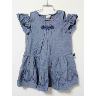 ニットプランナー(KP)の《ケーピー/KP》100cm ノースリーブワンピース インディゴ【中古】子供服 キッズ kids 女の子 夏 906032 onepi(ワンピース)