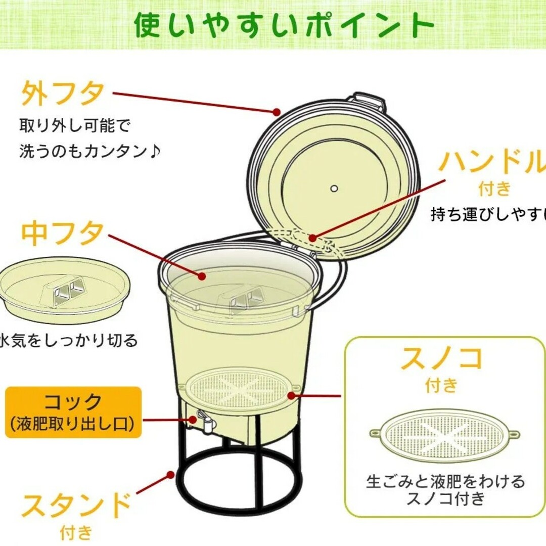 アイリスオーヤマ(アイリスオーヤマ)のアイリスオーヤマ　コンポスト　発酵促進剤1㌔付き インテリア/住まい/日用品のインテリア/住まい/日用品 その他(その他)の商品写真