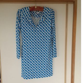 ダイアンフォンファステンバーグ(DIANE von FURSTENBERG)の美品 シルクジャージーワンピース(ひざ丈ワンピース)