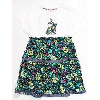 Paul Smith - ☆ポールスミスベビー/Paul Smith BABY☆100cm 半袖ワンピース 白×紺系 '21年製 【中古】子供服 キッズ kids 女の子 夏 505032 onepi