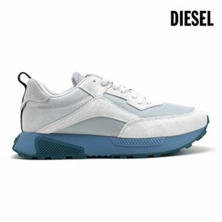 ディーゼル(DIESEL)の【WHITE/BLUE】ディーゼル スニーカー メンズ ローカット レザー ホワイト グレー ブルー DIESEL S-TYCHE LOW【送料無料】(スニーカー)