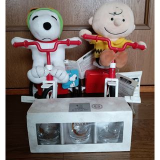 スヌーピー(SNOOPY)のスヌーピー　ぬいぐるみ&グラスセット(キャラクターグッズ)