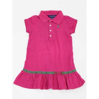 ラルフローレン(Ralph Lauren)の▲ラルフローレン/Ralph Lauren▲110cm 半袖ポロワンピース マゼンタピンク【中古】子供服 キッズ kids 女の子 夏 317022 onepi(ワンピース)