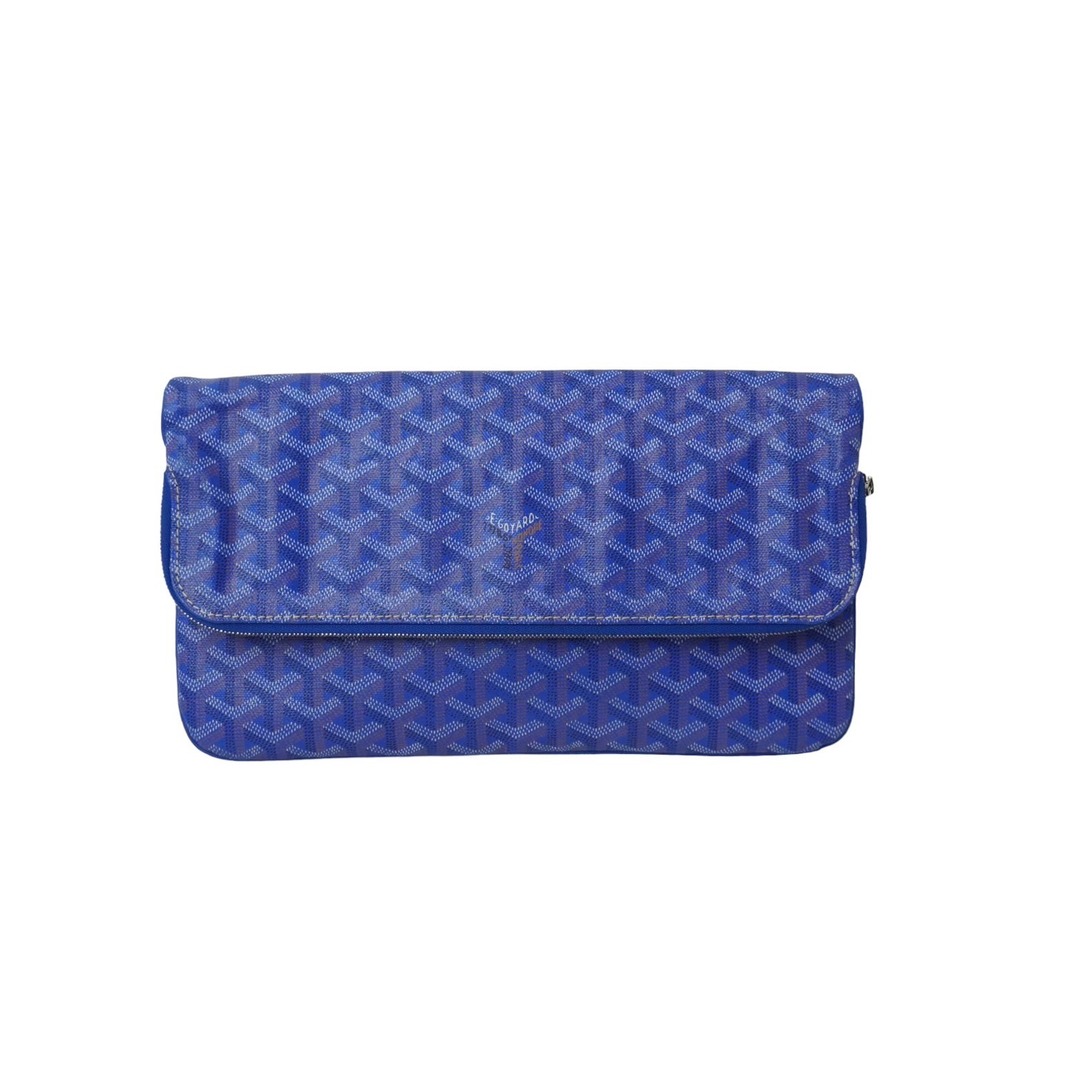 GOYARD(ゴヤール)のGOYARD ゴヤール サン・マリー MM クラッチバッグ STMARIMMLTY07CL07P スカイブルー シルバー金具 美品 中古 61446 メンズのバッグ(セカンドバッグ/クラッチバッグ)の商品写真