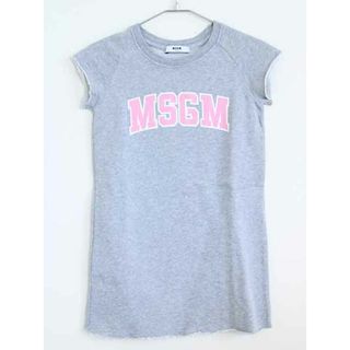 エムエスジイエム(MSGM)の†エムエスジーエム/MSGM†130cm(8A) 半袖ワンピース グレー【中古】子供服 キッズ kids  女の子 夏 206032 onepi(ワンピース)