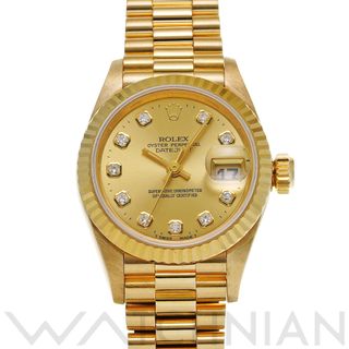 ロレックス(ROLEX)の中古 ロレックス ROLEX 69178G W番(1995年頃製造) シャンパン /ダイヤモンド レディース 腕時計(腕時計)