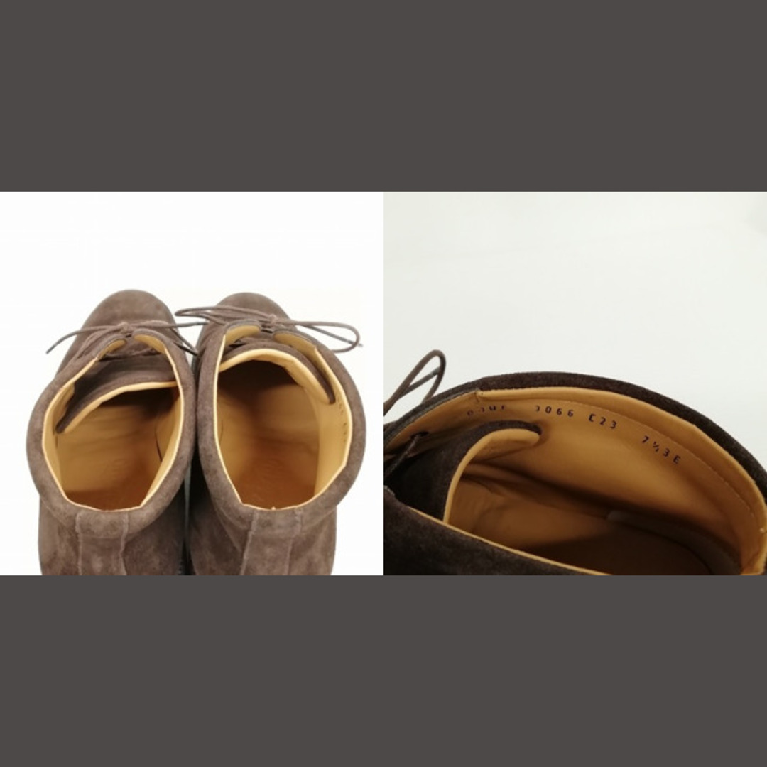 Salvatore Ferragamo(サルヴァトーレフェラガモ)のスウェード チャッカブーツ ビジネス カジュアル 7.5 EEE ブラウン メンズの靴/シューズ(ブーツ)の商品写真