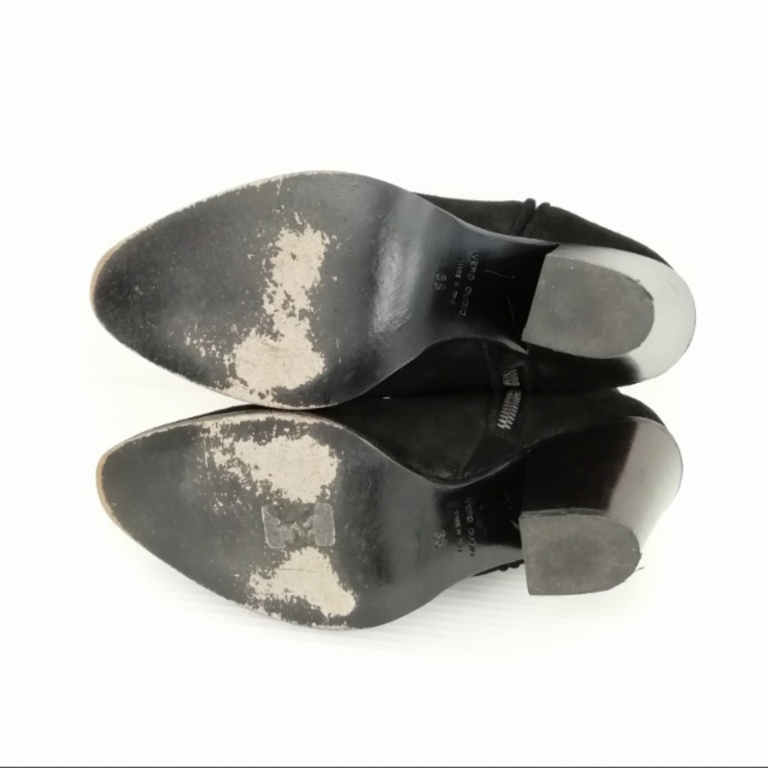 Giuseppe Zanotti Design(ジュゼッペザノッティデザイン)のスウェード ショート ブーツ ブーティ 35 ブラック レディースの靴/シューズ(ブーツ)の商品写真