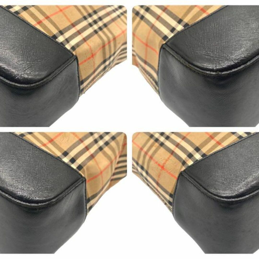 BURBERRY(バーバリー)のBurberry バーバリー ノバチェック トートバッグ キャンバス レザー レディースのバッグ(トートバッグ)の商品写真