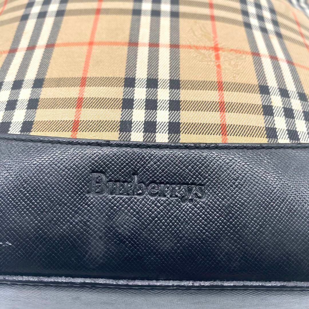 BURBERRY(バーバリー)のBurberry バーバリー ノバチェック トートバッグ キャンバス レザー レディースのバッグ(トートバッグ)の商品写真