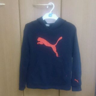 プーマ(PUMA)のプーマ 薄手パーカー 130 黒(Tシャツ/カットソー)