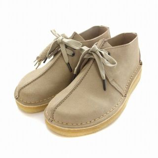 クラークス(Clarks)のclarks デザートトレック サンド スエード シューズ UK7 ベージュ(ブーツ)