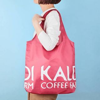 カルディ(KALDI)のオンラインストア限定 カルディ エコバッグ　スモーキーピンク(エコバッグ)