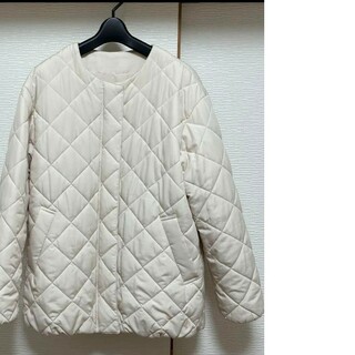 GU - 美品　GUジーユーキルティングコートジャケット　ホワイト　白