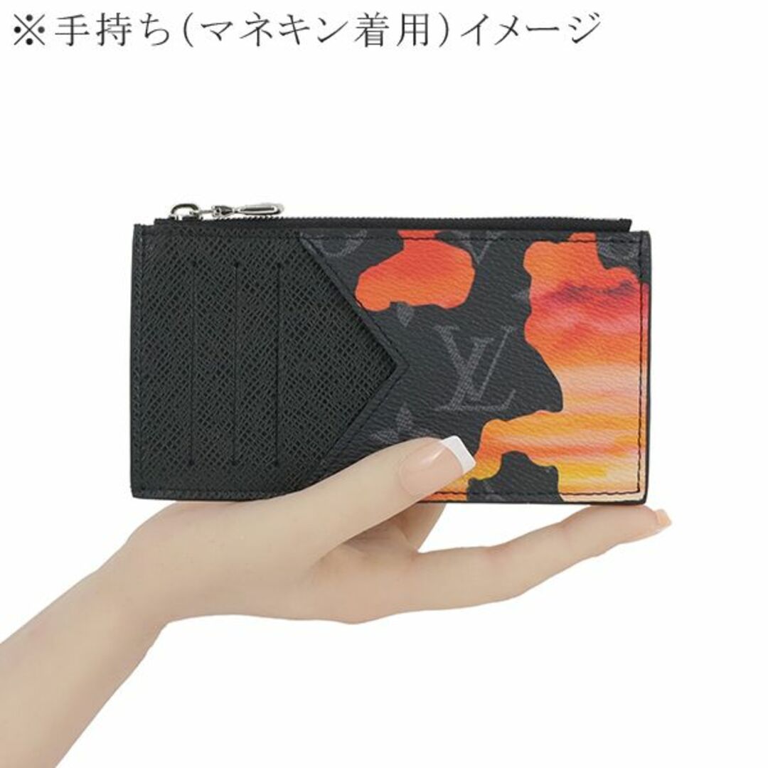 LOUIS VUITTON(ルイヴィトン)のルイヴィトン コインカードホルダー 財布 定期入れ モノグラムエクリプス レザー レッド 赤 メンズ 男性用 新品 h-e701 メンズのファッション小物(名刺入れ/定期入れ)の商品写真