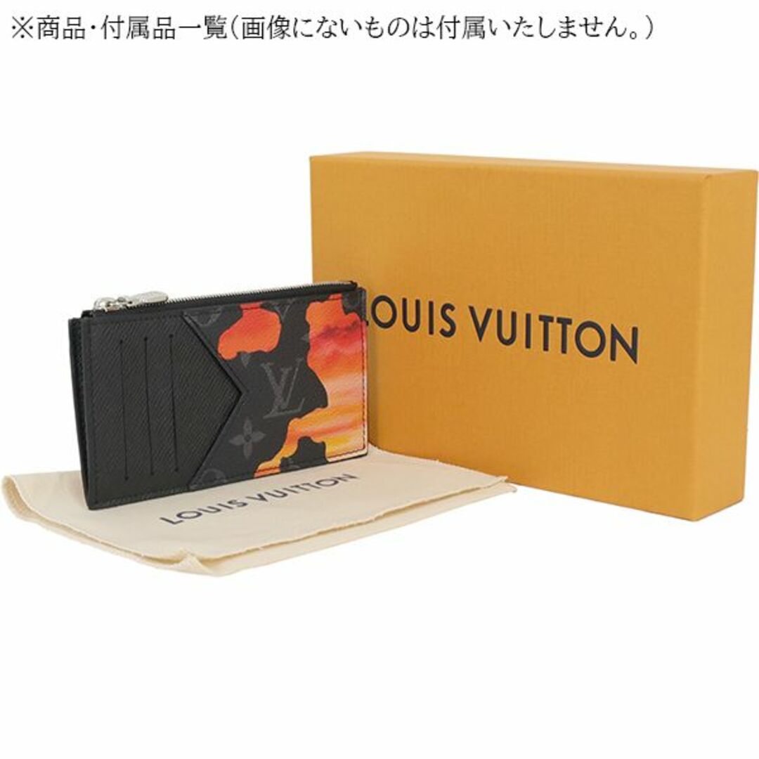 LOUIS VUITTON(ルイヴィトン)のルイヴィトン コインカードホルダー 財布 定期入れ モノグラムエクリプス レザー レッド 赤 メンズ 男性用 新品 h-e701 メンズのファッション小物(名刺入れ/定期入れ)の商品写真