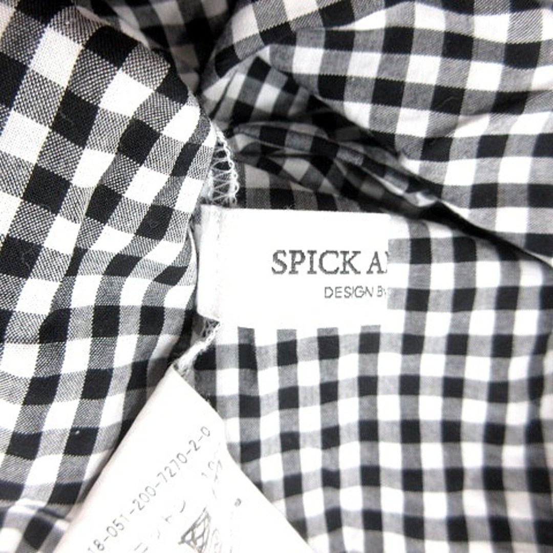 Spick & Span(スピックアンドスパン)のスピック&スパン ブラウス 半袖 ギンガムチェック 半袖 グレー レディースのトップス(シャツ/ブラウス(半袖/袖なし))の商品写真