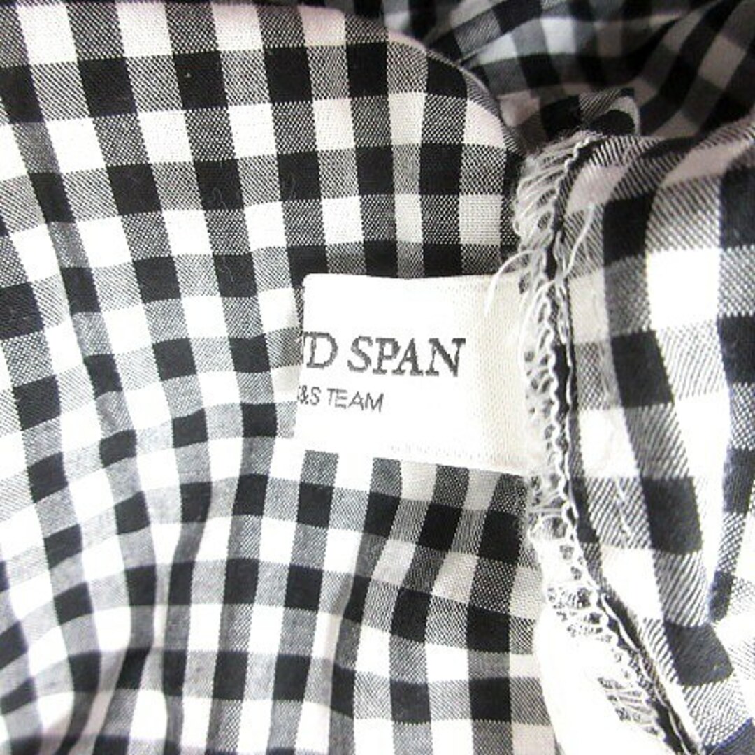 Spick & Span(スピックアンドスパン)のスピック&スパン ブラウス 半袖 ギンガムチェック 半袖 グレー レディースのトップス(シャツ/ブラウス(半袖/袖なし))の商品写真