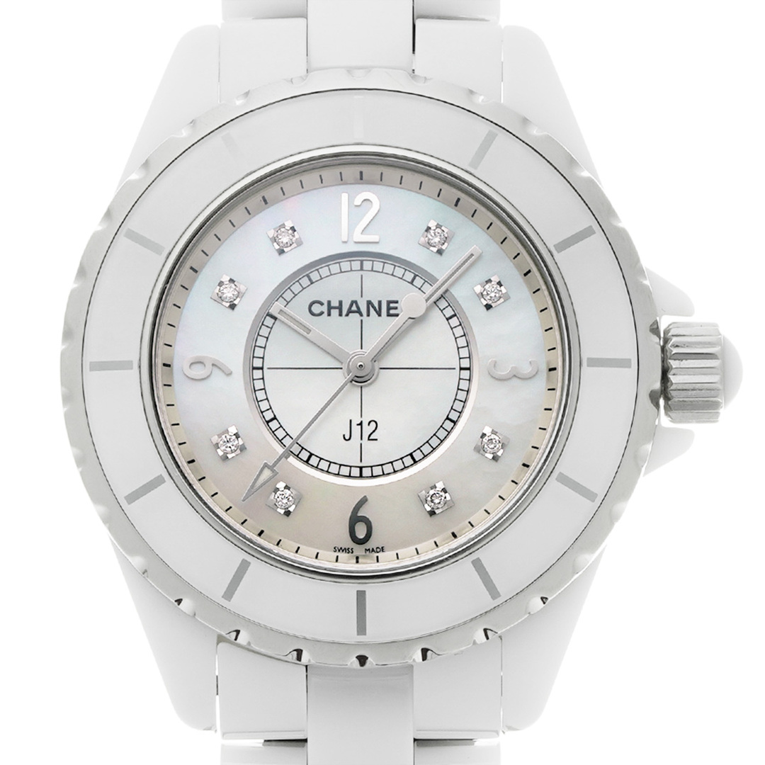 CHANEL(シャネル)の中古 シャネル CHANEL H2422 ホワイトシェル /ダイヤモンド レディース 腕時計 レディースのファッション小物(腕時計)の商品写真