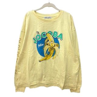 ロデオクラウンズ(RODEO CROWNS)のロデオクラウンズ カットソー Tシャツ クルーネック 長袖 F 黄色 ■MO(Tシャツ(長袖/七分))