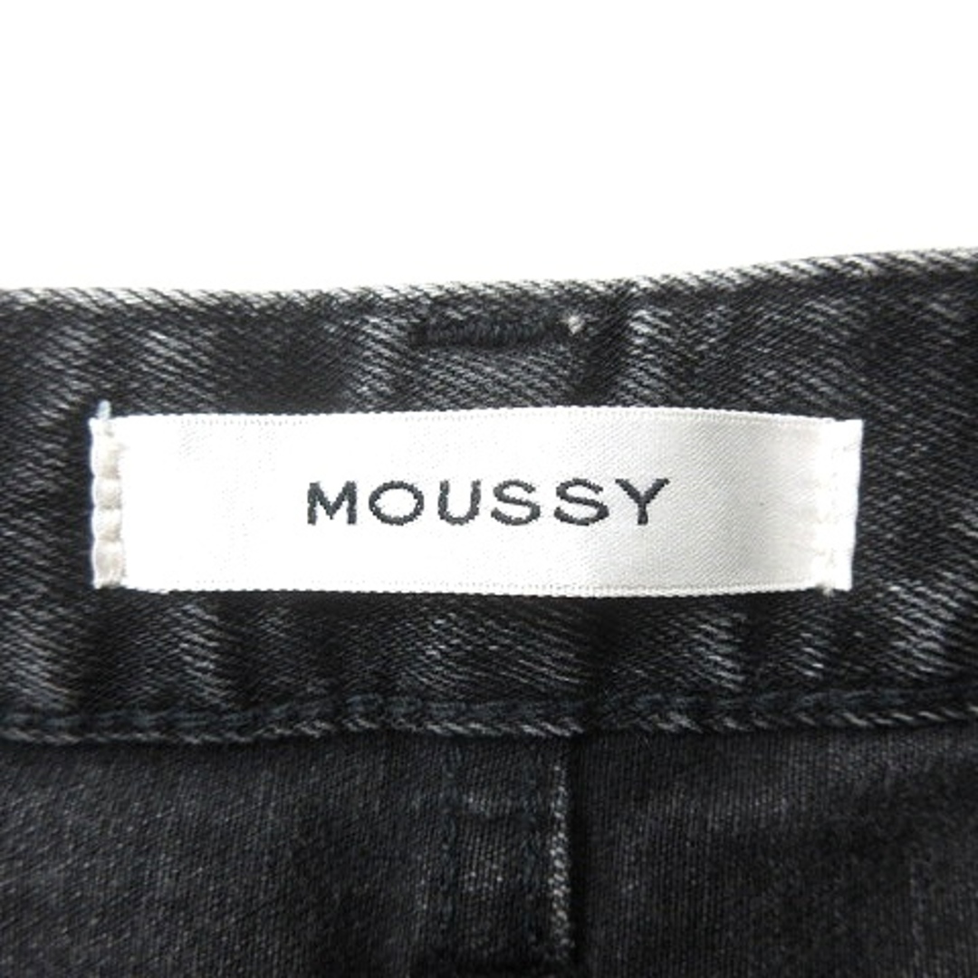 moussy(マウジー)のマウジー デニムパンツ ジーンズ スキニー ウォッシュ加工 25 黒 ■MO レディースのパンツ(デニム/ジーンズ)の商品写真