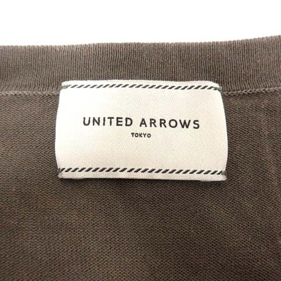 UNITED ARROWS(ユナイテッドアローズ)のUNITED ARROWS カーディガン ニット Vネック 長袖 茶 ブラウン レディースのトップス(カーディガン)の商品写真