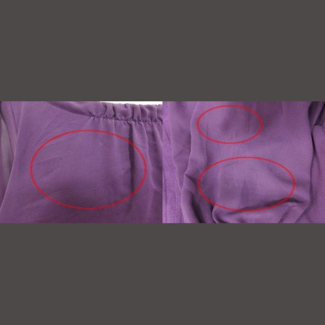 ketty(ケティ)のケティ KETTY ブラウス シアー 長袖 3 紫 パープル /YK レディースのトップス(シャツ/ブラウス(長袖/七分))の商品写真