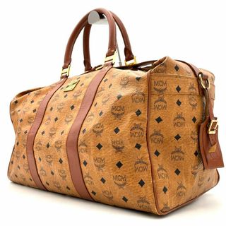 MCM - 美品 MCM 2way ミニボストン ショルダー ヴィセトス ブラウン 総 