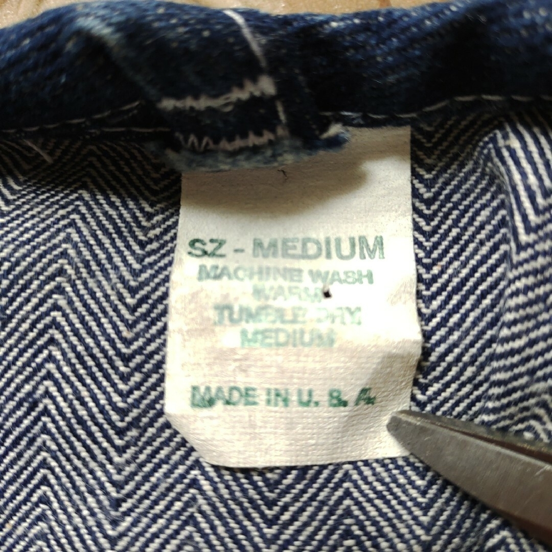 HIGH!STANDARD(ハイスタンダード)のHIGH STANDARD USA製 プルオーバーシャツ ヘリンボーン M メンズのトップス(シャツ)の商品写真