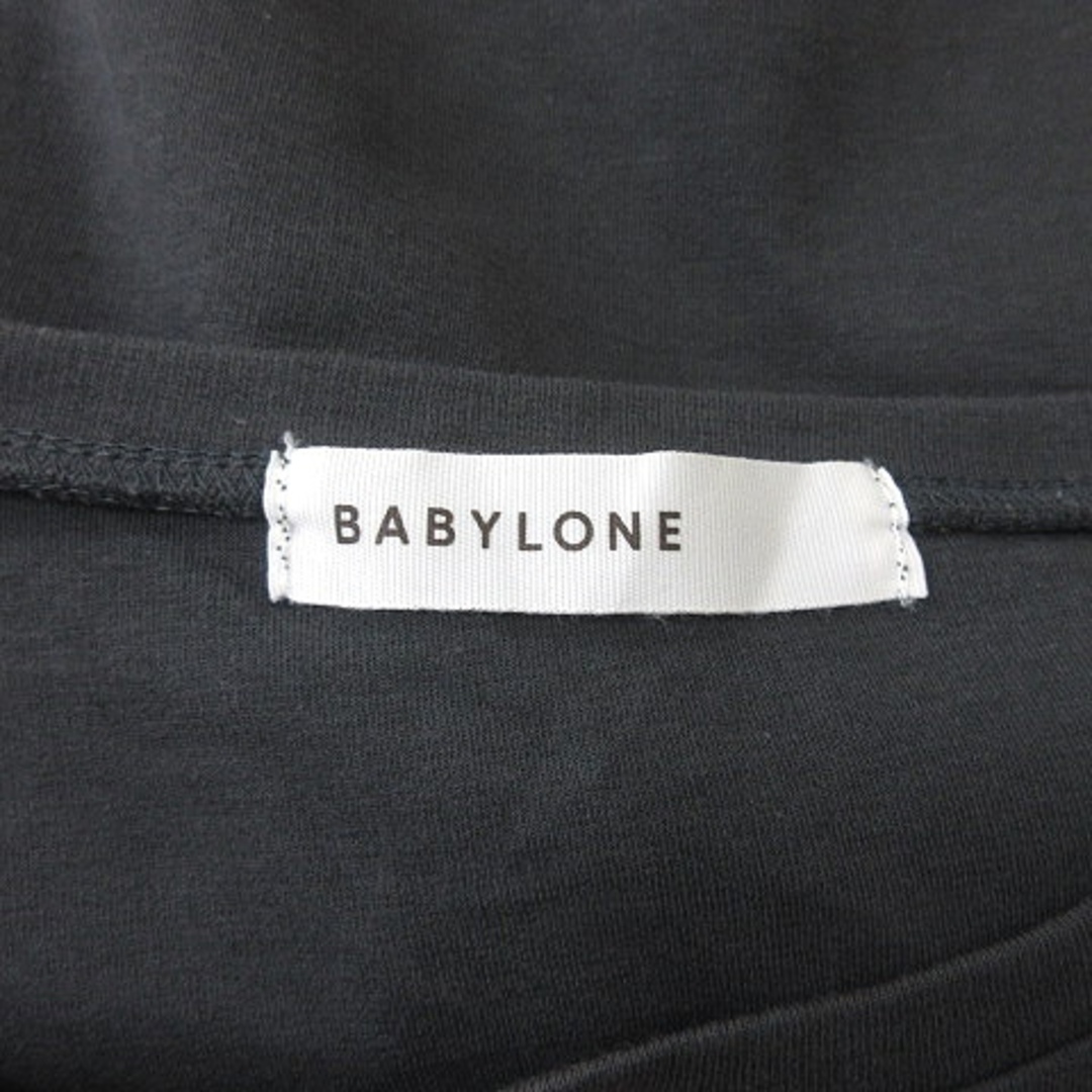 BABYLONE(バビロン)のバビロン Tシャツ カットソー フレンチスリーブ 38 グレー /YI レディースのトップス(Tシャツ(半袖/袖なし))の商品写真