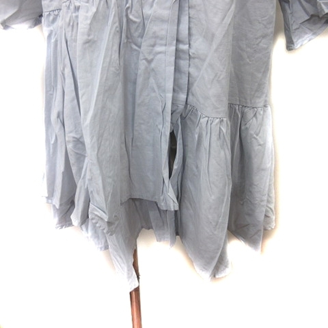 COCO DEAL(ココディール)のココディール シャツワンピース ミニ 五分袖 ティアード 2 グレー レディースのワンピース(ミニワンピース)の商品写真