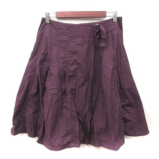 マックスアンドコー(Max & Co.)のマックス&コー フレアスカート ラップ ミモレ ロング 40 紫 パープル(ロングスカート)