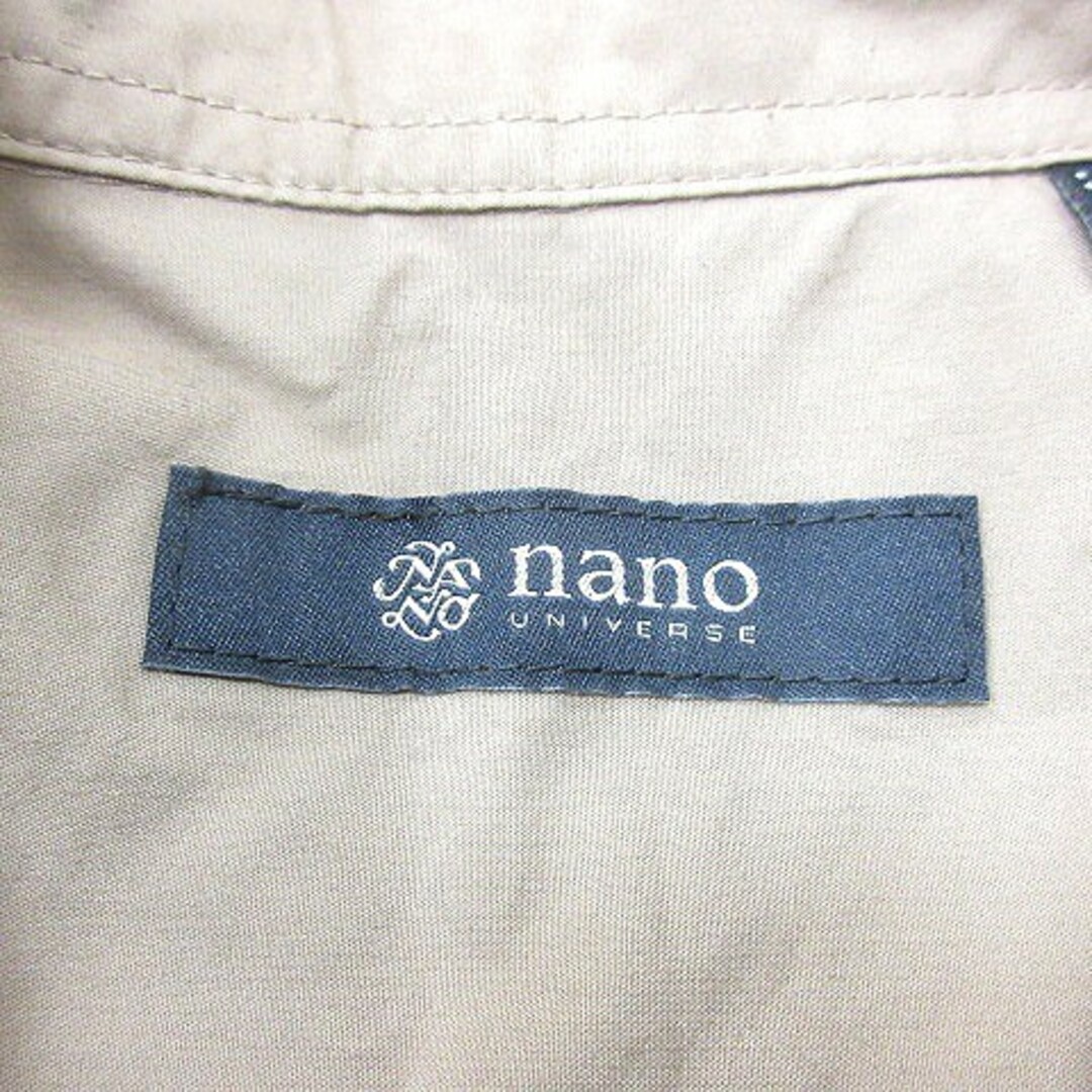 nano・universe(ナノユニバース)のナノユニバース nano universe シャツ 長袖 XL ベージュ /MN メンズのトップス(シャツ)の商品写真