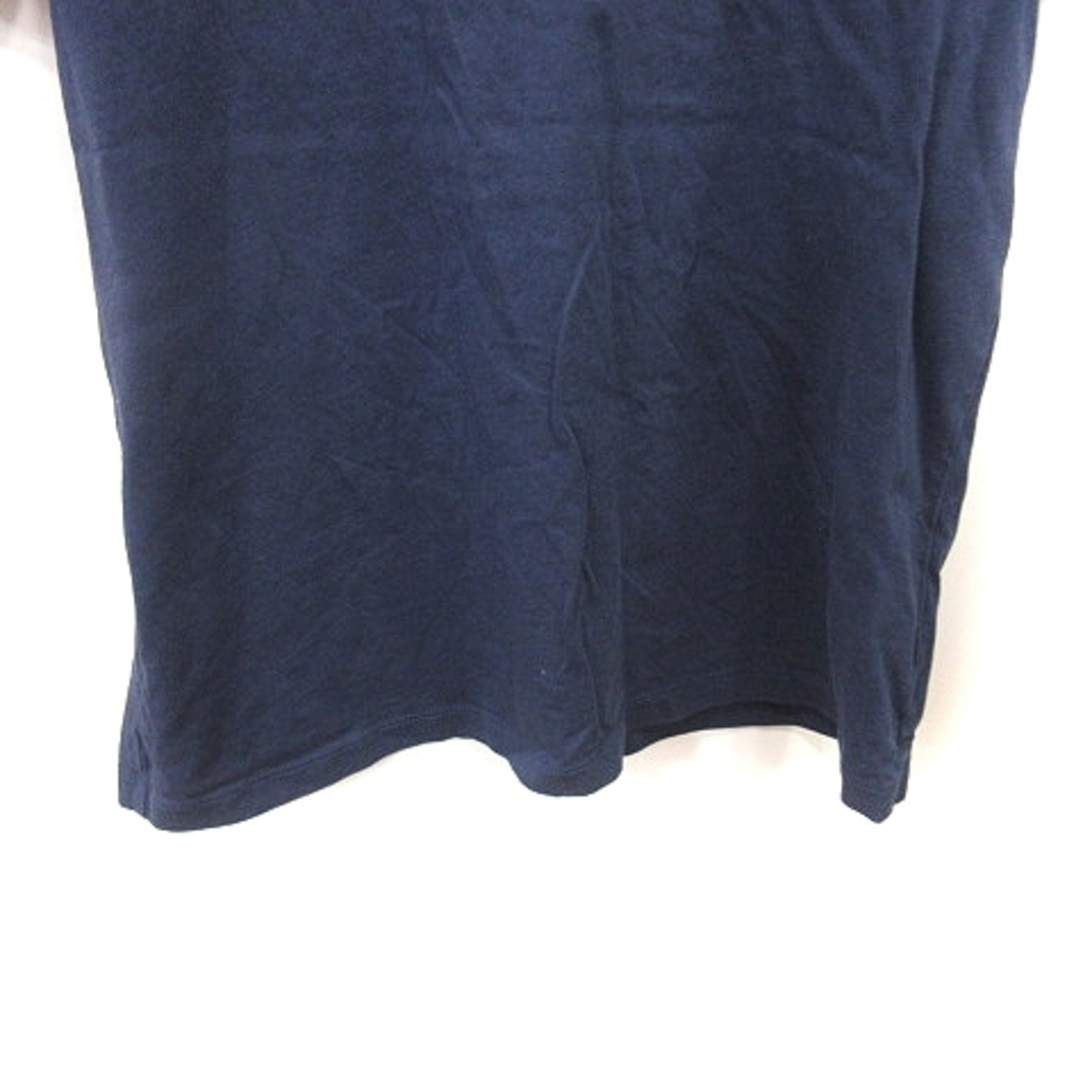 TOMMY HILFIGER(トミーヒルフィガー)のトミーヒルフィガー Tシャツ カットソー 半袖 刺繍 L 紺 ネイビー /YI レディースのトップス(Tシャツ(半袖/袖なし))の商品写真