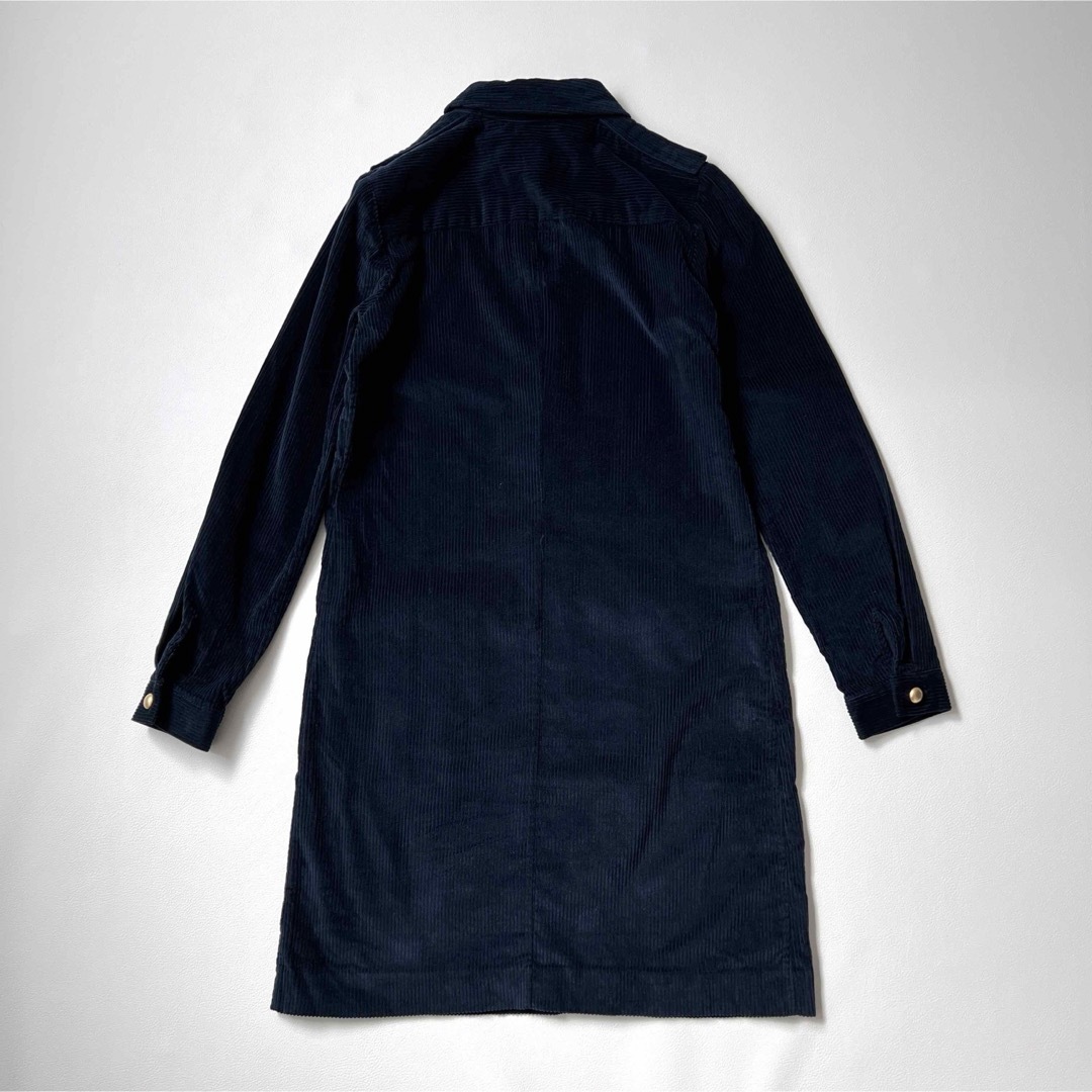 A.P.C(アーペーセー)のA.P.C. アーペーセー　シャツワンピース　コーデュロイ　ゴールドボタン レディースのワンピース(ひざ丈ワンピース)の商品写真