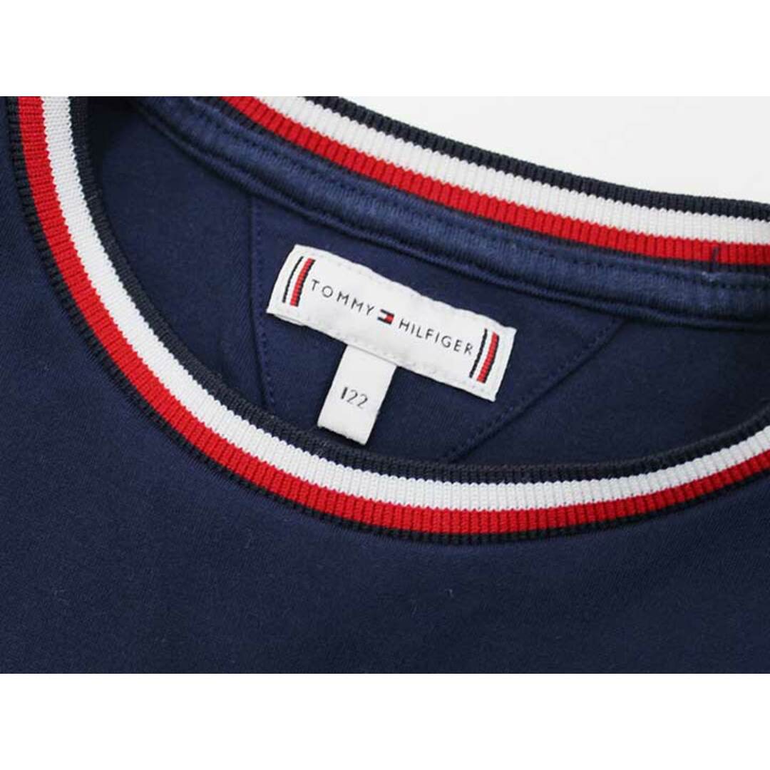 TOMMY HILFIGER(トミーヒルフィガー)の◇トミーヒルフィガー/TOMMY HILFIGER◇122cm 半袖ワンピース/ノースリーブワンピース 紺【中古】子供服 キッズ kids 女の子 夏 407032 onepi キッズ/ベビー/マタニティのキッズ服女の子用(90cm~)(ワンピース)の商品写真