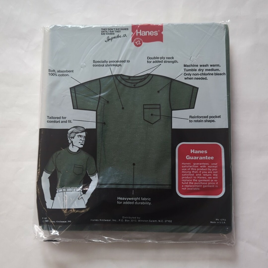 Hanes - VINTAGE 米国製80's HANESポケットTシャツDEAD STOCKの Hanes - VINTAGE 米国製80's HANESポケットTシャツDEAD STOCKの