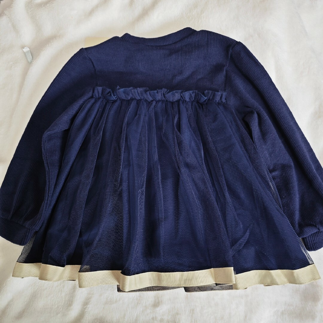 petit main(プティマイン)のpetitmain チュールトップス キッズ/ベビー/マタニティのキッズ服女の子用(90cm~)(ニット)の商品写真