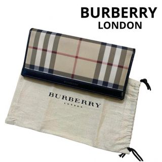 BURBERRY - バーバリーロンドン　長財布　メガチェック　黒