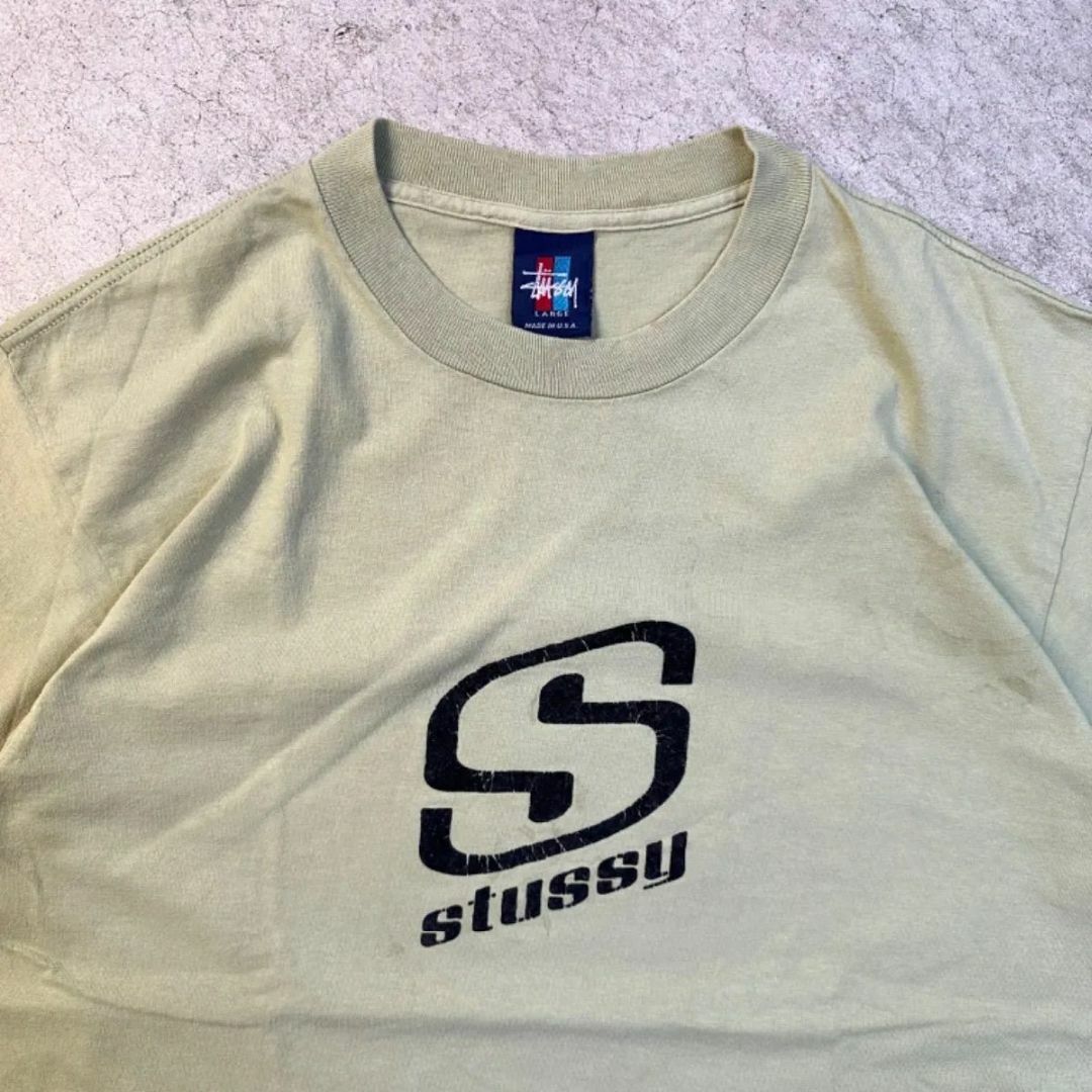 90s stussy オールド ステューシー Tシャツ Sロゴ  メンズのトップス(Tシャツ/カットソー(半袖/袖なし))の商品写真