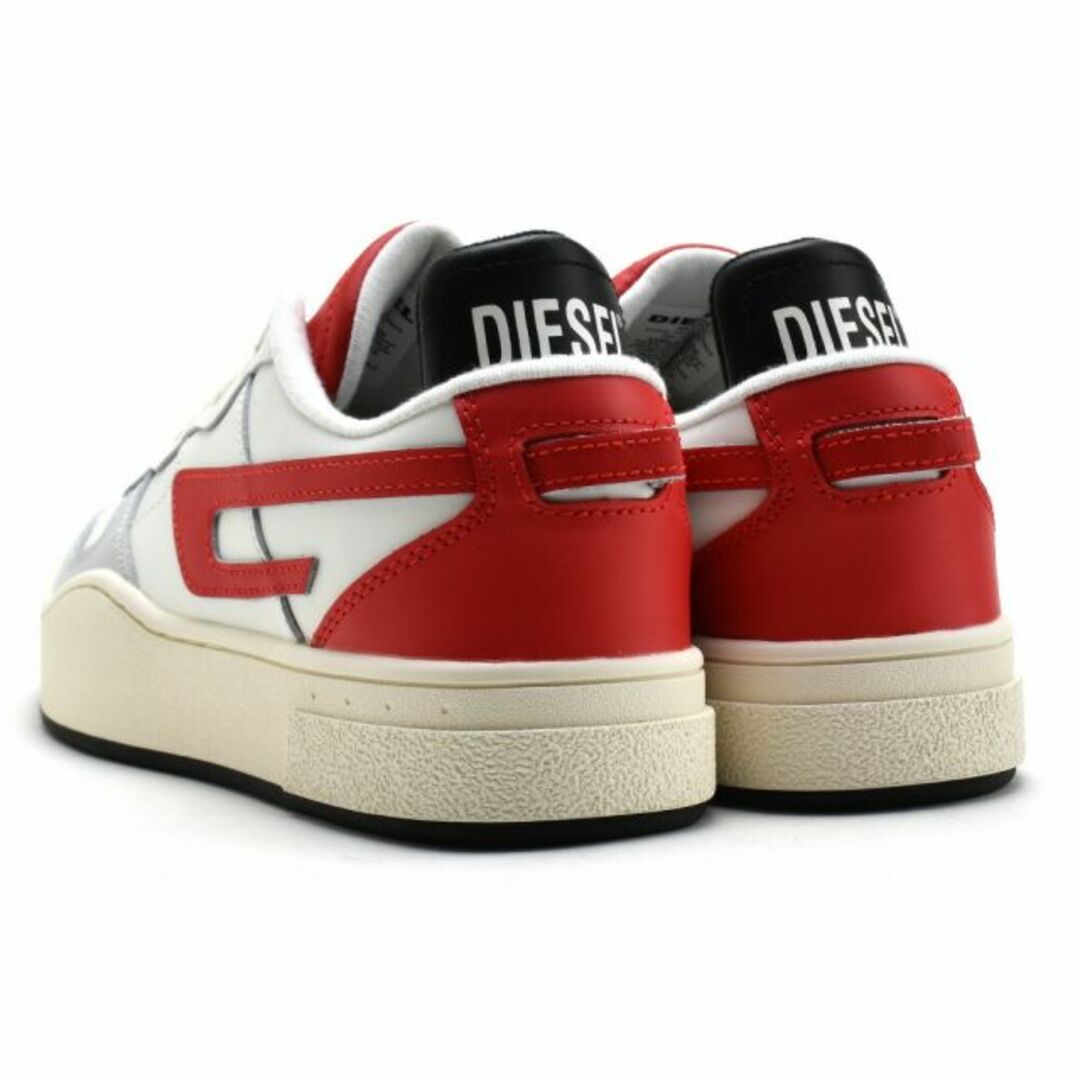 DIESEL(ディーゼル)の【WHITE/RED】ディーゼル スニーカー メンズ ローカット シューズ 靴 レザー ホワイト レッド グリーン ブラックDIESEL S-UKIYO LOW【送料無料】 メンズの靴/シューズ(スニーカー)の商品写真