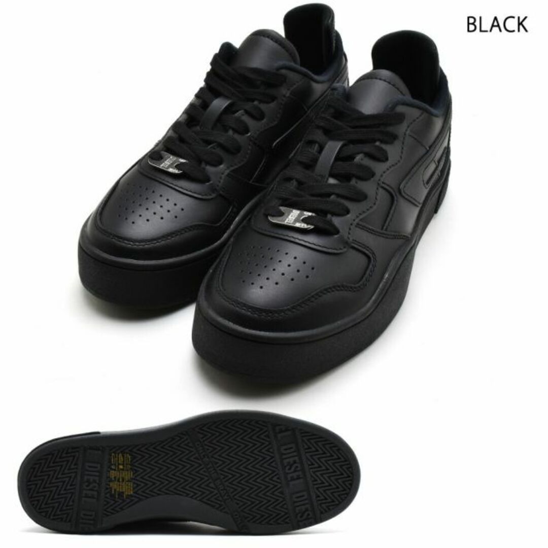 DIESEL(ディーゼル)の【BLACK】ディーゼル スニーカー メンズ ローカット シューズ 靴 レザー ホワイト レッド グリーン ブラックDIESEL S-UKIYO LOW【送料無料】 メンズの靴/シューズ(スニーカー)の商品写真