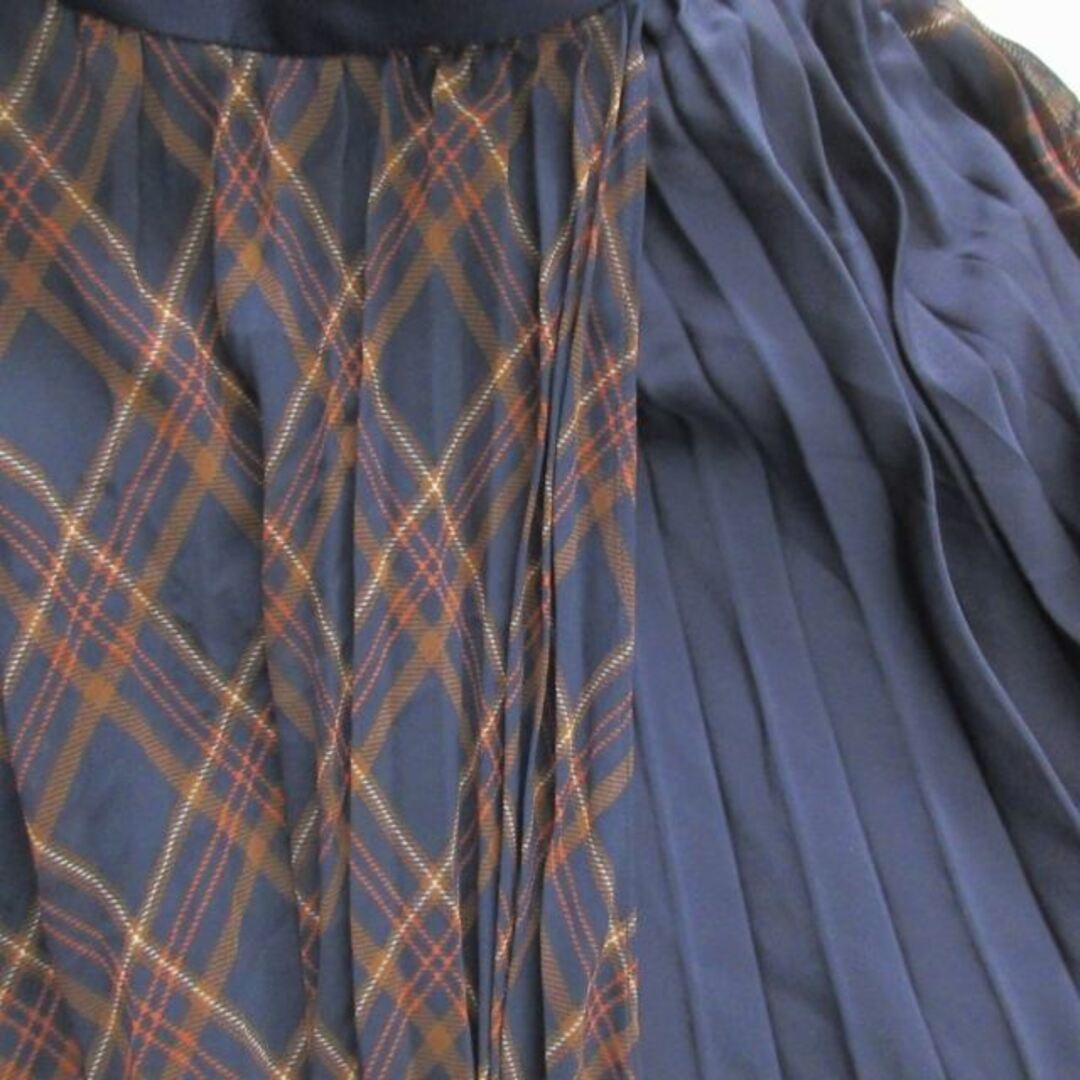 JUSGLITTY(ジャスグリッティー)のジャスグリッティー 美品 プリーツスカート 切替 タータンチェック ベルト 1 レディースのスカート(ロングスカート)の商品写真