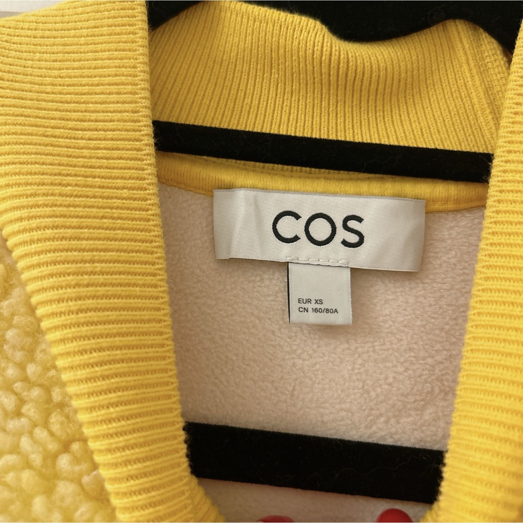 COS(コス)の美品COS完売チェック柄ボアスウェットトップス レディースのトップス(トレーナー/スウェット)の商品写真