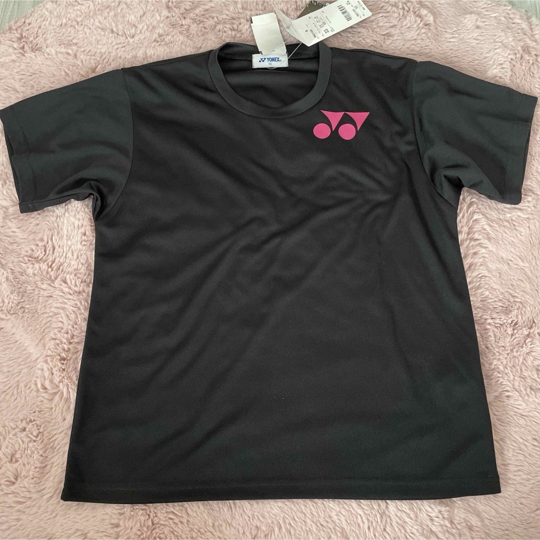 YONEX - 新品 ヨネックス 黒 ピンク 半袖 SSサイズ ☆YONEX Tシャツの